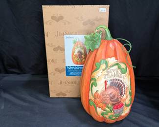  Jim Shore So Blessed Autumn Obsessed" Pumpkin