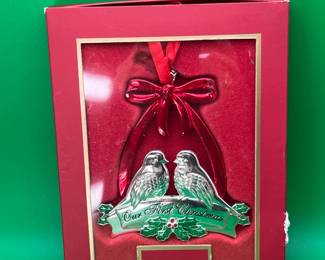 3 Lenox Bird Christmas Ornaments