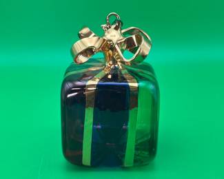 Hand-blown glass gift box Christmas ornamen