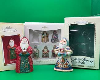  Hallmark Keepsake Santa Ornament's