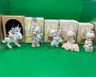 5 Precious Moments Christmas Ornaments