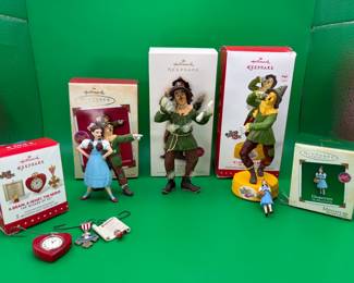  4 Wizard of Oz eepsake Ornaments