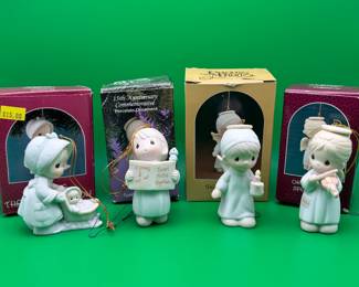 4 Musical Precious Moment Ornaments