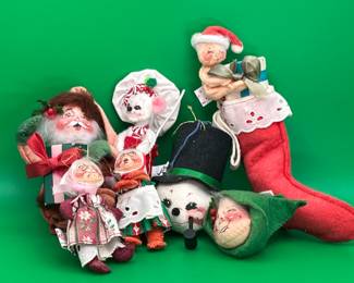 7 Vintage Annalee Mobilitee Ornament's