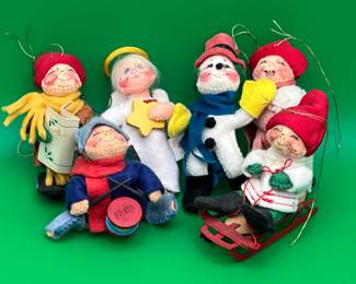 6 Annalee Christmas Ornaments