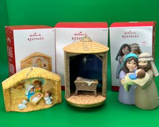 3 Nativity Hallmark Keepsake Ornaments
