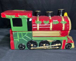 Cheryl's Cookies Christmas Train Cookie Jar