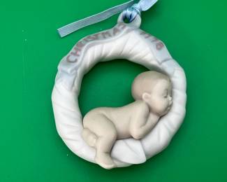 1998 Lladró "Baby's First Christmas" Ornament