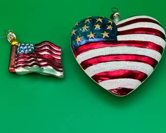 2 Christopher Radko Tribute to America Ornament's