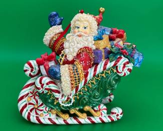 2 Christopher Radko "Santa's Candy Rid" Ornaments