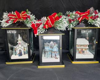 4 The Bradford Exchange Christmas lanter's