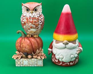  Jim Shore Heartwood Creek Owl & Gnome