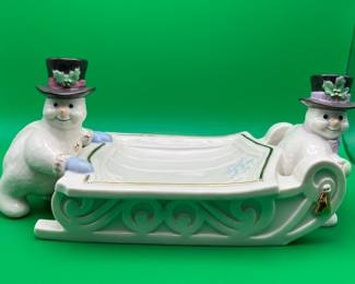 Lenox 2000 The Snowman Candy Tray