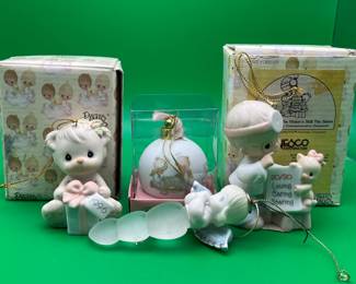 4 Precious Moments Ornaments