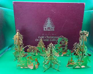 7 Vintage Danbury Mint Dimensional Ornaments