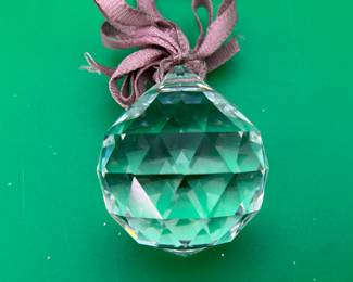 Swarovski Faceted Sphere Crystal Ornament