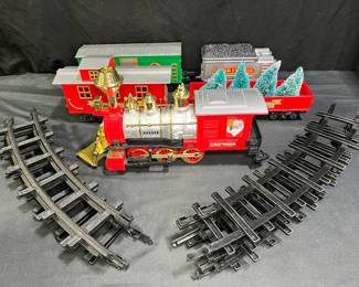 Vintage battery-operated Santa Express train set