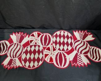 Pier 1 Imports peppermint beaded table runner