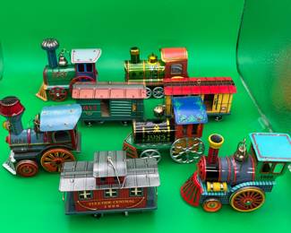  8 Keepsake Locamotive & Train Ornaments
