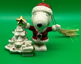 Lenox Christmas with Snoopy Ornament