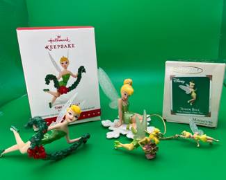  4 Hallmark Keepsake Tinker Bell Ornament's