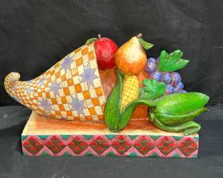  Jim Shore Heartwood Creek Cornucopia figurine