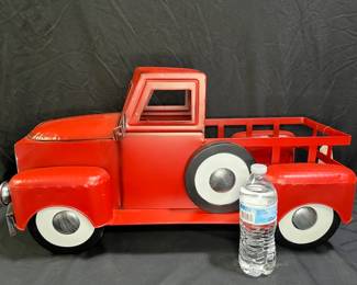 Red Vintage Designed Metal Truck from Hobby Lobby
