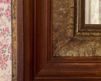 Antique Mirror. Measures 21" W x 3" D x 24" H. Photo 2 of 2.