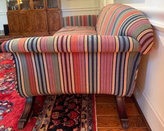 Antique Victorian Sofa with Down Filled Cushions. Measures 82" W x 34" D. Photo 2 of 5
