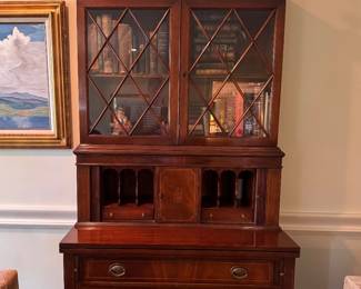 Federal Style Secretary with Articulated Doors. Measures 36" W x 19" D x 80" H. Photo 1 of 9.
