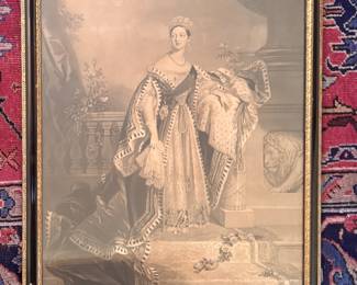 Queen Victoria Engraving after Alfred Edward Chalon. Measures 24" x 32" Overall. Photo 1 of 3.