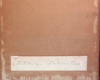 "The Mission Cross," Etching Signed by Edward Timothy Hurley (1896-1948). Photo 3 of 3.