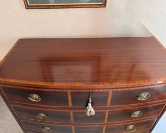 John Widdicomb Mahogany Chest of Drawers. Measures 42" W x 20" D x 39.5" H. Photo 4 of 5.