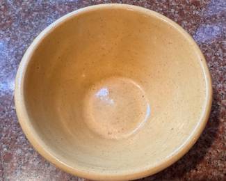 Yellow Ware Bowl. Measures 6" D x 3" H. Photo 2 of 3.
