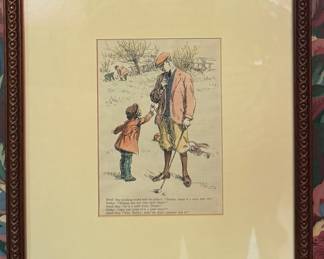 "Daddy, Here's A Ball for You," Print by Frank Reynolds. Photo 1 of 2.