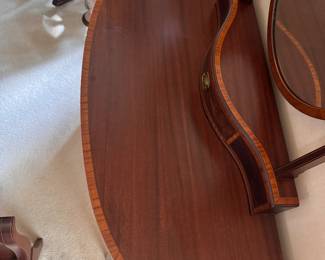 John Widdicomb Mahogany Vanity with Mirror. Measures 47" W x 20" D x 30" H with 24" Clearance. Photo 3 of 3.