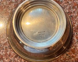 Sterling Silver Revere Bowl. Measures 2.5" H x 4.5" D. Photo 3 of 3.