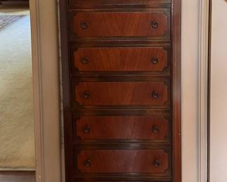 Louis XV Style Lingerie Chest. Measures 16" W x 12" D x 42" H. Photo 1 of 4.