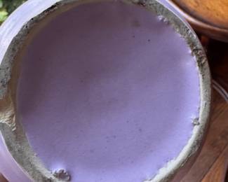 Nelson McCoy Lavender Butterfly Embossed Vase. Photo 3 of 3.
