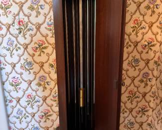 Colonial Tubular Chime Grandmother Clock. Measures 75" H x 12" D. Photo 3 of 4.