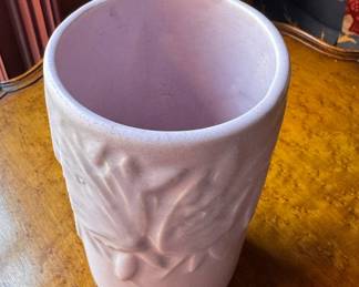Nelson McCoy Lavender Butterfly Embossed Vase. Photo 2 of 3.
