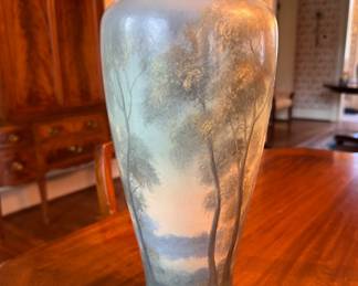 Rookwood Pottery Monumental Frederick Rothenbusch Scenic Vellum Vase (1925). Photo 1 of 3.