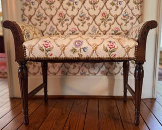 Upholstered Bench. Measures 30" W x 15" D x 18" Seat Height. Photo 1 of 6.