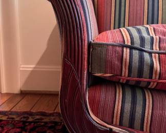 Antique Victorian Sofa with Down Filled Cushions. Measures 82" W x 34" D. Photo 3 of 5