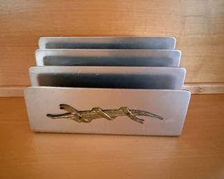 Metal Letter Holder.