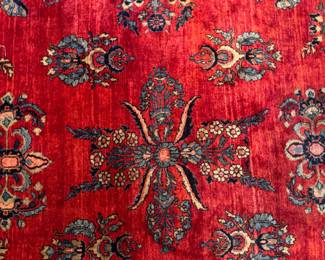 Antique Sarouk Rug. Measures 20' x 12' 9". Photo 4 of 6.