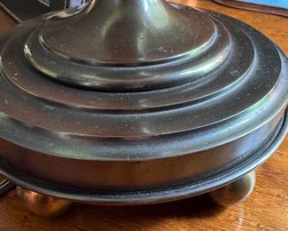 Brass Table Lamp -- Only 1. Measures 30" H. Photo 3 of 3.