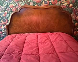 Pair of Flame Mahogany Twin Bed Frames. Each Measures 77" Between Headboard & Footboard. Photo 2 of 3.