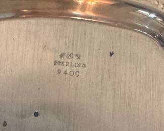 Sterling Silver Vegetable Bowl. Measures 12" W x 8" D. Photo 2 of 2.