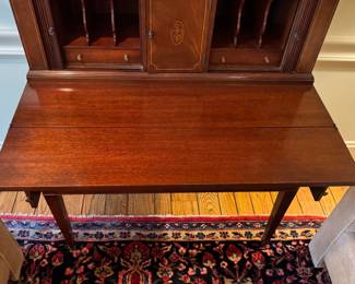 Federal Style Secretary with Articulated Doors. Measures 36" W x 19" D x 80" H. Photo 6 of 9.